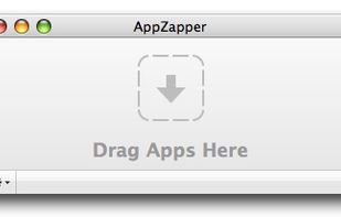 Drag an application to the AppZapper window to "zap" them