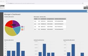 A dashboard created with DaDaBIK
