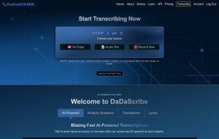 DaDaScribe Home Page