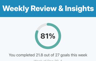 Review your week with simple summaries and trends. See daily breakdowns and patterns over time.