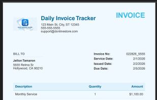Create, send and track professional invoices