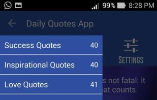 Daily Quotes App screenshot 2