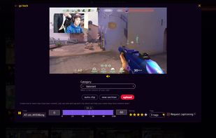 Import your Twitch clip, Youtube video or video file directly from your pc. Then trim and categorize it!