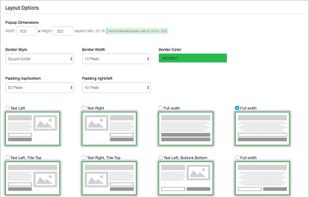 Design and create popup offers such as Exit Intent or Welcome Mats
