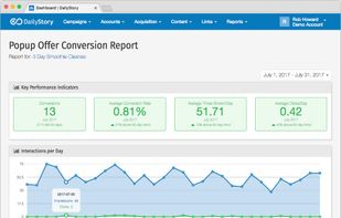 Analyze conversions on popups