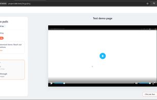 Automation demo preview screen