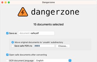 Dangerzone screenshot 1