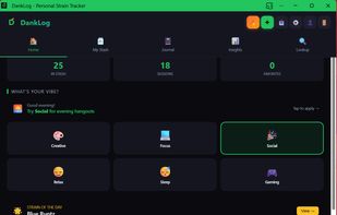 Home Page, Vibes, Roulette, Compare, and Tolerance Break Launcher