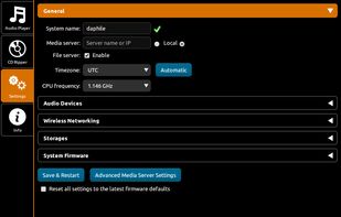 Daphile screenshot 2