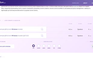 Download section of qBittorrent