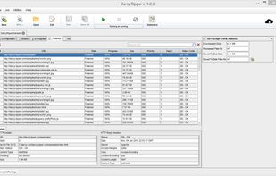Darcy Ripper provides a simple way of displaying each step of the download process, including the currently processed URLs and the finished downloads, along with statistical data regarding the HTTP communication.