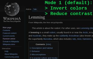 Dark mode / night reader screenshot 1