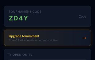 Play Tournmanet Screen