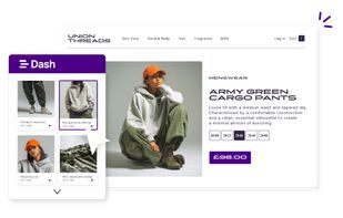Dash's native Shopify integration helps you update product listings fast. 