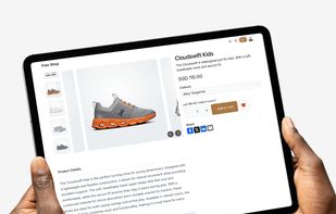 Mobile-ready product page with product gallery, variants, add-to-cart button, social sharing and SEO-friendly product descriptions.