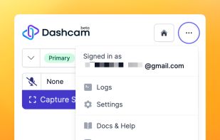 Dashcam - screen recording desktop app for developers with microphone support