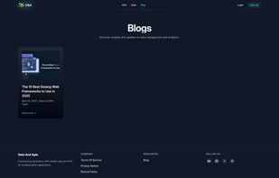 Data And APIs screenshot 2