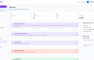 Add Text to Bot Knowledge Base