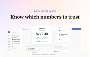 Bring all your data together in one place, with consistent metrics you can confidently use to make decisions.