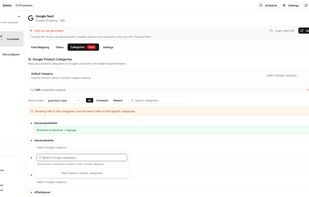 Map to Google product categories