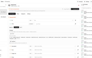 Create channels and map fields