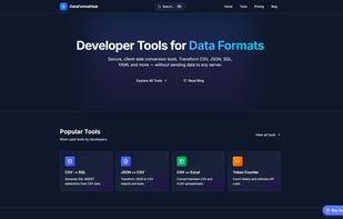 DataFormatHub screenshot 1