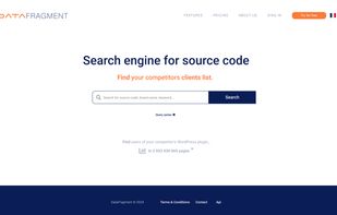 Source code Search Engin - Find your competitors clients list.