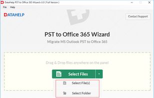 File selection options
