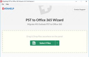 DataHelp PST to Office 365 Wizard screenshot 1