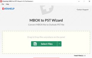 DataHelp Software MBOX to PST Wizard screenshot 2