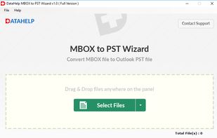 DataHelp Software MBOX to PST Wizard screenshot 1