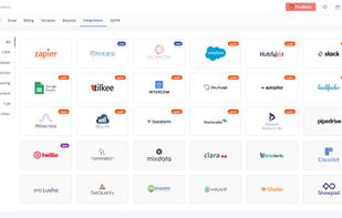 Integrations available : Pipedrive, Salesforce, Clearbit, ...