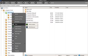 To grant access permissions to a folder. For any type of user. It is suffice to click (right click) on the folder and select "Share".