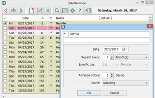 Date Reminder on Windows