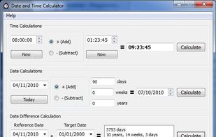 DateTimeCalc screenshot 1