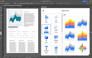 Datylon for Illustrator editing chart in the report layout