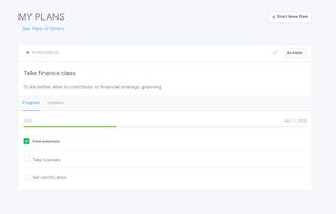 Professional development growth plans