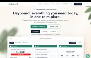 Dayboard for freelancers — Manage client tasks, track time, and keep upcoming deadlines visible without switching between multiple tools.