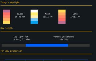 Daylight CLI screenshot 1