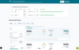 Get trade recommendation based portfolio, market conditions and strategy