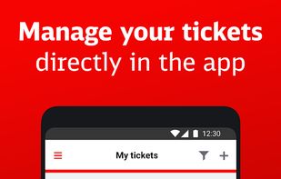 List of tickets downloaded in the Android app