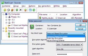 Jetico BestCrypt screenshot 1