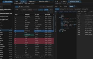 Explore tables and run SQL across multiple databases in one unified interface.