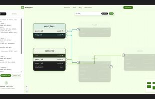 Feature 2- uploading/pasting SQL schema and searching on live preview on DBdiagramr