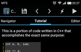 CppDroid screenshot 1