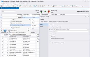 dbForge Data Compare for MySQL screenshot 1
