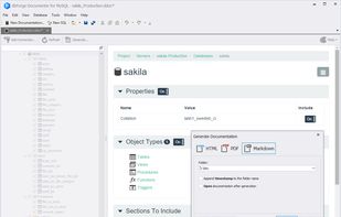 dbForge Documenter for MySQL screenshot 2