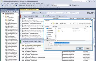 dbForge Index Manager for SQL Server screenshot 1