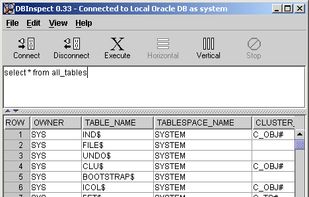 DBInspect screenshot 2