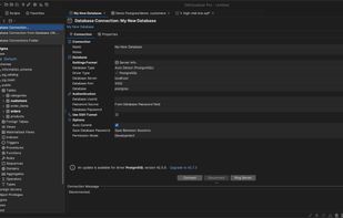 Creating a new database connection
